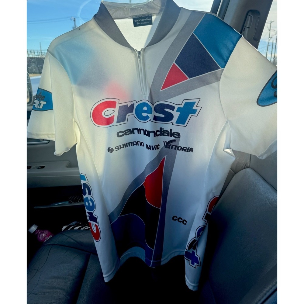 CANNONDALE Team Crest Cycling Jersey Men's Size L Large VINTAGE